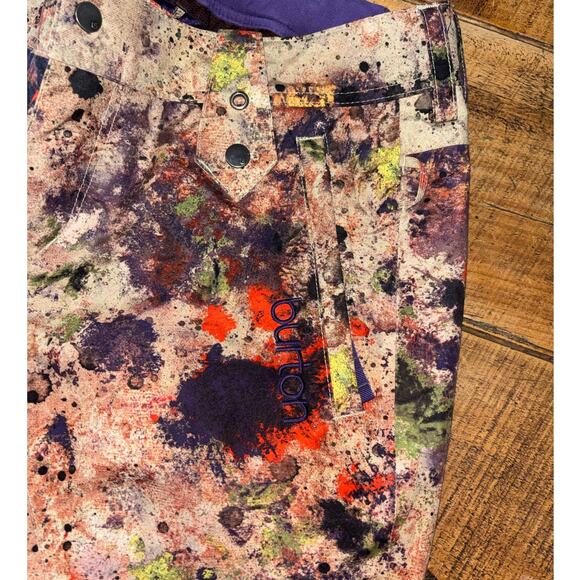 Burton Womens Cool Flavors DryRide Gloria Pant Colorful Ski Snow Pants Large - Picture 6 of 15